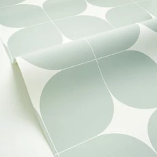 Kép 2/3 - Caselio Retro mintás zöld vinyl taolta Detour Vert D'Eau 53 cm X 10 m