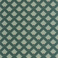 Kép 1/3 - Caselio Art deco glamúr zöld-arany vinyl tapéta Effervescence Vert Emeraude Violet 53 cm X 10 m