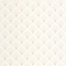 Kép 1/3 - Caselio Art deco glamúr fehér-arany vinyl tapéta Effervescence Blanc Irise 53 cm X 10 m