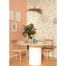 Kép 3/3 - Caselio Absztrakt mintás modern bézs vinyl tapéta Aix Beige 53 cm X 10 m