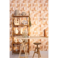 Kép 3/3 - Caselio Geometriai mintás modern kék vinyl tapéta konyhába Bandol Bleu Ocean 53 cm X 10 m