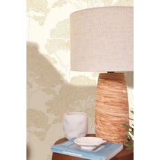 Kép 3/3 - Caselio Fa mintás fehér-arany vinyl tapéta La Ciotat Blanc Or 53 cm X 10 m