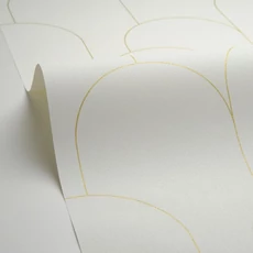 Kép 2/3 - Caselio Elegáns art deco fehér vinyl tapéta Ornament Blanc Dore 53 cm X 10 m