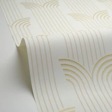 Kép 2/3 - Caselio Art deco bézs-arany vinyl tapéta Glamour Beige Dore 53 cm X 10 m