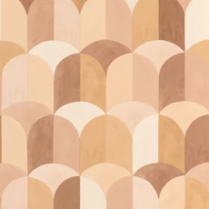 Kép 1/3 - Caselio Geometriai mintás modern terrakotta vinyl tapéta konyhába Bandol Terracota 53 cm X 10 m