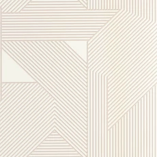 Kép 1/3 - Caselio Modern geometriai mintás bézs vinyl tapéta Movement Gris Argent 53 cm X 10 m