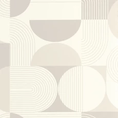 Kép 1/3 - Caselio Geometriai mintás modern bézs vinyl tapéta Amplitude Gris Souris 53 cm X 10 m