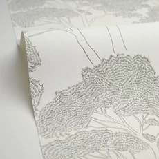 Kép 2/3 - Caselio Fa mintás fehér-fekete vinyl tapéta La Ciotat Blanc Bleu Azur 53 cm X 10 m