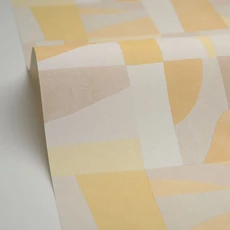 Kép 2/3 - Caselio Absztrakt mintás modern sárga vinyl tapéta Aix Beige Jaune 53 cm X 10 m
