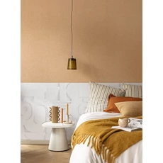 Kép 3/3 - Caselio Szövethetású mézsárga vinyl tapéta Uni Mat Miel 53 cm X 10 m