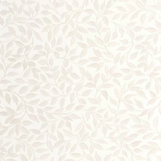 Kép 1/3 - Caselio Modern levél mintás törtfehér vlies tapéta Printemps Blanc Nacre 53 cm X 10 m