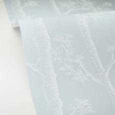 Kép 2/3 - Caselio Fa mintás modern kék vlies tapéta Automne Bleu Doux 53 cm X 10 m