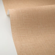 Kép 2/3 - Caselio Raffia hatású modern barna vinyl tapéta Raphia Cannelle 53 cm X 10 m