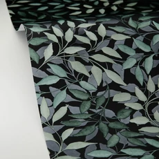 Kép 2/3 - Caselio Modern levél mintás smaragdzöld vlies tapéta Printemps Vert Emeraude 53 cm X 10 m