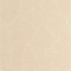 Kép 1/3 - Caselio Nagy levél mintás modern bézs vinyl tapéta Vegetalia Blanc Beige 53 cm X 10 m