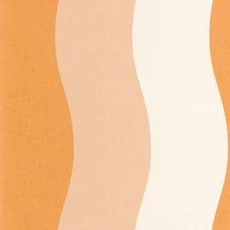 Kép 1/3 - Caselio Hullámos sárga vinyl tapéta Sandy Orange Rose 53 cm X 10 m