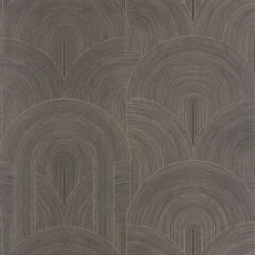 Kép 1/3 - Caselio Art deco geometriai mintás fekete-arany vinyl tapéta Delicacy Noir Or 53 cm X 10 m