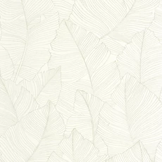 Kép 1/3 - Caselio Nagy levél mintás modern zöld vinyl tapéta Vegetalia Amande 53 cm X 10 m