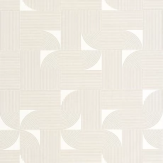 Kép 1/3 - Caselio Geometrikus modern fehér-arany vinyl tapéta Softness Blanc Or 53 cm X 10 m
