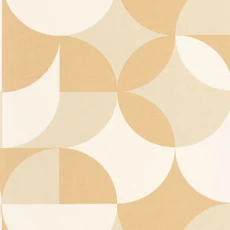 Kép 1/3 - Caselio Geometriai mintás retro bézs vinyl tapéta Charly Beige 53 cm X 10 m