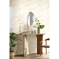 Kép 3/3 - Caselio Fa mintás modern fehér vinyl tapéta Sweet Blanc Irise 53 cm X 10 m