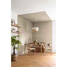 Kép 3/3 - Caselio Lenvászon hatású barna vinyl tapéta Uni Mat Argile 53 cm X 10 m