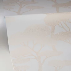 Kép 2/3 - Caselio Fa mintás modern fehér vinyl tapéta Sweet Blanc Irise 53 cm X 10 m