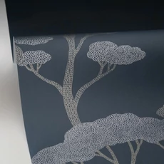 Kép 2/3 - Caselio Fa mintás modern kék vinyl tapéta Sweet Bleu Irise 53 cm X 10 m