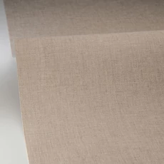 Kép 2/3 - Caselio Lenvászon hatású barna vinyl tapéta Uni Mat Chataigne 53 cm X 10 m