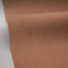 Kép 2/3 - Caselio Lenvászon hatású barna vinyl tapéta Uni Mat Noisette 53 cm X 10 m