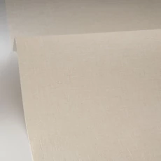 Kép 2/3 - Caselio Lenvászon hatású drappos zöld vinyl tapéta Uni Mat Vert Pale 53 cm X 10 m