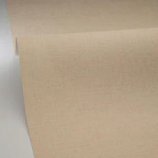 Kép 2/3 - Caselio Lenvászon hatású barna vinyl tapéta Uni Mat Cacahuete 53 cm X 10 m