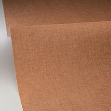 Kép 2/3 - Caselio Lenvászon hatású barna vinyl tapéta Uni Mat Marron Bleu 53 cm X 10 m