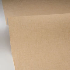 Kép 2/3 - Caselio Lenvászon hatású barna vinyl tapéta Uni Mat Paille 53 cm X 10 m