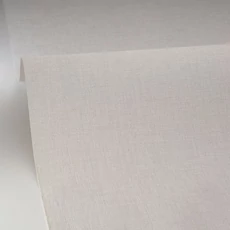 Kép 2/3 - Caselio Lenvászon hatású barna vinyl tapéta Uni Mat Amande 53 cm X 10 m