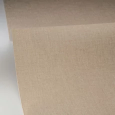 Kép 2/3 - Caselio Lenvászon hatású barna vinyl tapéta Uni Mat Sepia 53 cm X 10 m