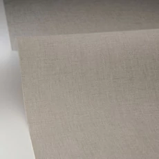 Kép 2/3 - Caselio Lenvászon hatású szürkés barna vinyl tapéta Uni Mat Taupe Fume 53 cm X 10 m