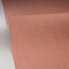 Kép 2/3 - Caselio Lenvászon hatású kékes rózsaszín vinyl tapéta Uni Mat Rose Bleutee 53 cm X 10 m