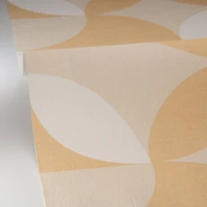 Kép 2/3 - Caselio Geometriai mintás retro bézs vinyl tapéta Charly Beige 53 cm X 10 m