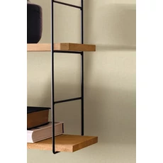 Kép 3/3 - Caselio Lenvászon hatású drappos zöld vinyl tapéta Uni Mat Vert Pale 53 cm X 10 m