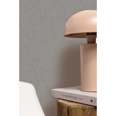 Kép 3/3 - Caselio Lenvászon hatású szürke vinyl tapéta Uni Mat Gris Argile 53 cm X 10 m