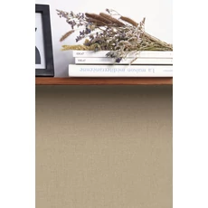 Kép 3/3 - Caselio Lenvászon hatású barna vinyl tapéta Uni Mat Sepia 53 cm X 10 m