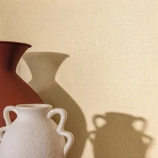 Kép 3/3 - Caselio Szövethetású sárga vinyl tapéta Uni Mat Dune Clair 53 cm X 10 m