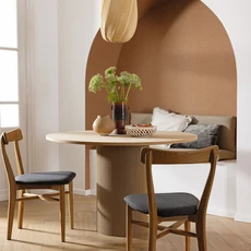 Kép 3/3 - Caselio Szövethetású barna vinyl tapéta Uni Mat Brun Cuivre 53 cm X 10 m