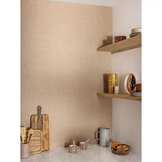 Kép 3/3 - Caselio Szövethetású barna vinyl tapéta Uni Mat Fauve 53 cm X 10 m