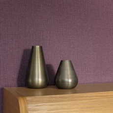 Kép 3/3 - Caselio Szövethetású sötétlila vinyl tapéta Uni Mat Figue 53 cm X 10 m