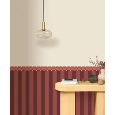 Kép 3/3 - Caselio Lenvászon hatású sárga vinyl tapéta Uni Mat Chanvre 53 cm X 10 m