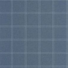 Kép 1/3 - Caselio Kockás kék vinyl tapéta Fine Lines Bleu Denim 53 cm X 10 m