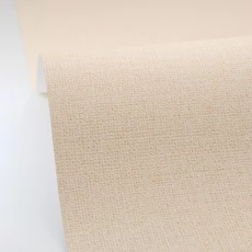 Kép 2/3 - Caselio Szövethetású sárga vinyl tapéta Uni Mat Dune Clair 53 cm X 10 m