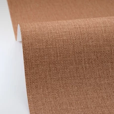 Kép 2/3 - Caselio Szövethetású barna vinyl tapéta Uni Mat Brun Cuivre 53 cm X 10 m